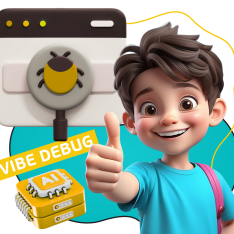 Тестирование & Vibe Debug. Охотники за багами - КИБЕРшкола программирования для детей, компьютерные курсы для школьников, начинающих и подростков - KIBERone г. Керчь