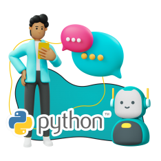 Умный чат-бот на Python - КИБЕРшкола программирования для детей, компьютерные курсы для школьников, начинающих и подростков - KIBERone г. Керчь
