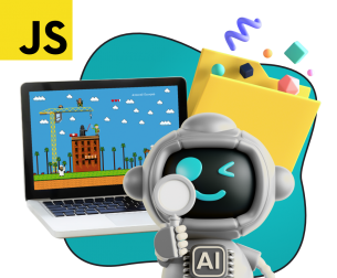 Язык программирования JavaScript + AI. Проектное обучение + геймификация + AI-помощники - КИБЕРшкола программирования для детей, компьютерные курсы для школьников, начинающих и подростков - KIBERone г. Керчь